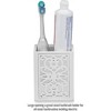 Creative Scents Mirror Janette White 4 Piece Bathroom Accessories Set - 4 of 4