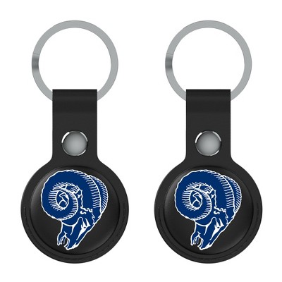 Keyscaper NFL NFC Historic Teams Insignia Black Airtag Holder 2-Pack