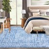 Large Machine Washable Rugs Vintage Oriental Printed Accent Carpet With Non-Slip Backing Ultra-Thin Stain-Resistant Rug for Living Room Bedroom - 4 of 4
