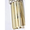 Elegant Lighting Sydney 2 light Matte Black Wall Sconce Golden Teak (Smoky) Royal Cut Crystal - 4 of 4