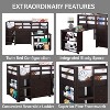 Home Imports Emporium Loft Bed with Desk and Drawers - 3 of 4
