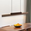 LLHZSY Wood Integrated LED Linear Pendant Light for Kitchen Island - W 47 1/5" - 2 of 4