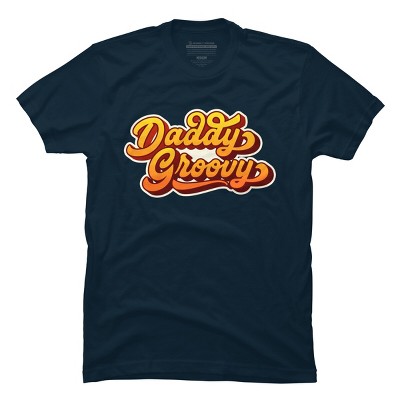 Men's Design By Humans Retro Vintage Daddys Groovy By AmberDawn888 T-Shirt