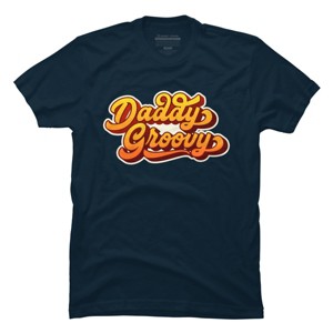 Men's Design By Humans Retro Vintage Daddys Groovy By AmberDawn888 T-Shirt - 1 of 2