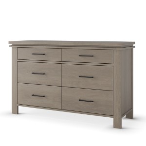 Child Craft 6-Drawer Denman Double Dresser for Nursery or Bedroom, Anti-Tip Kit Included to Prevent Tipping, Non-Toxic, Baby Safe Finish - 1 of 4