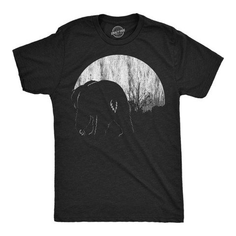 Мужские футболки Crazy Dog T-Shirts, Inc. Mens Funny T Shirts Moon Bear Nature Graphic Tee for Men - Crazy Dog Men's T Shirt for Animal Lovers Black XXL
