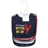 Hudson Baby Infant Boys Cotton Bibs, Butter Me Up Lobster, One Size - 2 of 4