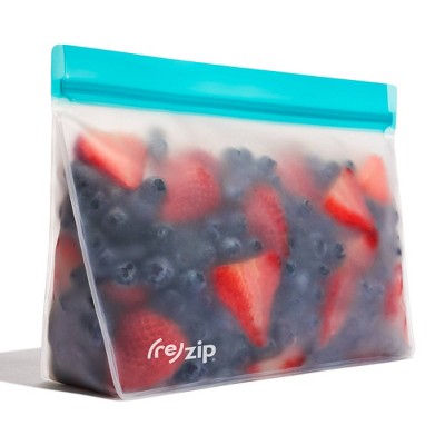 (re)zip Reusable Leak-proof Food Storage Quart Stand-Up Bag - 4 Cup (Colors May Vary)