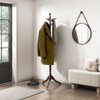 Kumasinova Classic Solid Wood Coat Rack with 9/10/11 Hooks,3/7-Tier Freestanding Coat Racks for Entryway,Clothing Racks for Hanging Clothes - 3 of 4