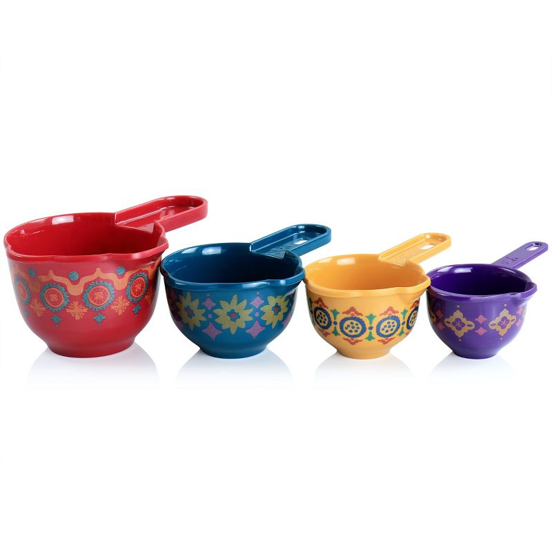 Spice by Tia Mowry Cassia Cinnamon 4 Piece Melamine Measuring Cups in Assorted Colors, 5 of 8