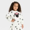 Toddler Girls' 2pc Disney Minnie Mouse Long Sleeve Top and Skort Set - Ivory - 3 of 4