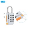 Unique Bargains Locker Luggage Bike 4 Digit Combination Lock with Security Cable Set - 2 of 4
