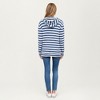 Anna-Kaci Women’s Striped Ribbed Knit Hoodie Top with Soft Textured Fabric Long Sleeves and Kangaroo Pocket Tunic-Length Design - 4 of 4