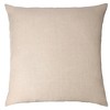 HomeRoots 24" Beige and White Geometric Silk Throw Pillow With Embroidery - 4 of 4