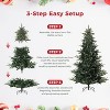Acekool Prelit Spruce Artificial Tree, Warm White, Thick Branches, Fire-Resistant, Hinged & Foldable, for Home or Office - 2 of 4
