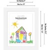 Americanflat Kids Artwork Picture Frame with Lead Free Shatter Resistant Glass - White - 2 of 4