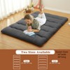 Japanese Floor Futon Mattress, Japanese Tatami Mat Folding Futon Mattress Sleeping Mattress Pad for Adults Kids, Roll Up Camping Mattress - 2 of 4
