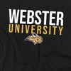 Webster University Official Stacked Unisex Adult T Shirt, Black - image 2 of 4