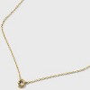 14K Gold Dipped Cubic Zirconia Oval Necklace and Stud Earring Set 2pc - A New Day™ Gold - 4 of 4