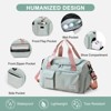 30L Duffle Bag with Shoes Compartment, Travel Duffel Bags Carry on Weekender Backpack for Men Women, Travel Bag Water Repellent & Tear Resistant - 4 of 4