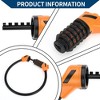 Unique Bargains Bicycle Padlock Cable Spiral Lock 5 Digit Resettable Bike Cable Lock Orange - 2 of 4