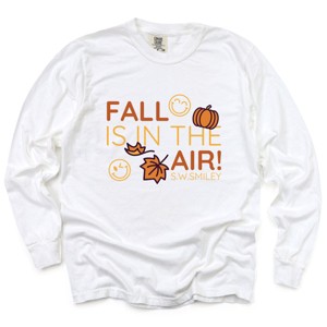 Simply Sage Market S.W.Smiley Fall Is In The Air Garment Dyed Long Sleeve - 1 of 4