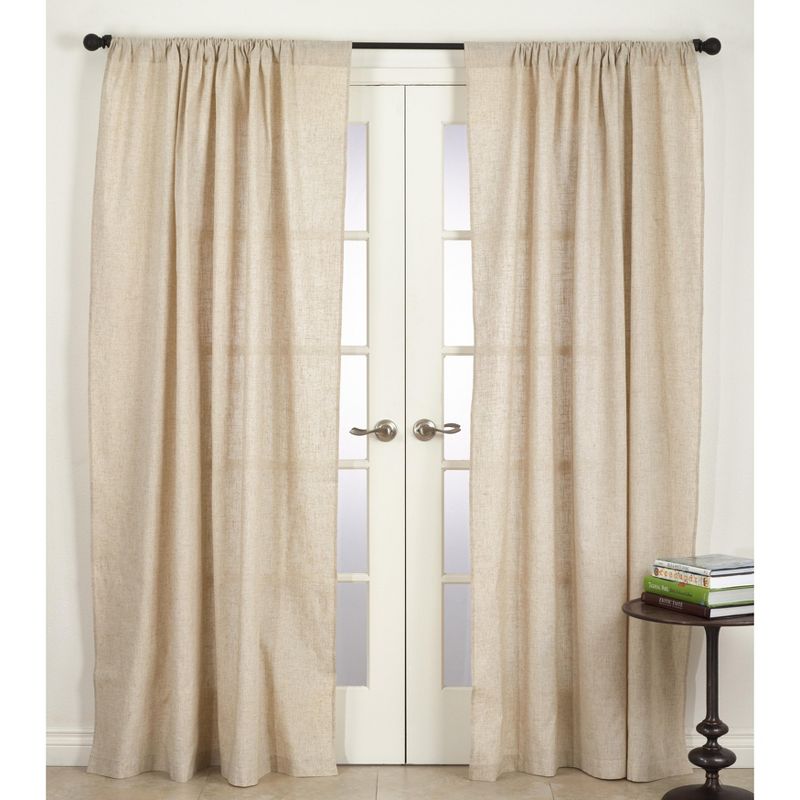 Saro Lifestyle Classic Design Long Window Curtain Single Panel, 1 of 4
