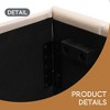 Lift-up Upholstered Platform Bed with Storage, Full-Size Bed Frame with Hydraulic System and Vertical Channel Headboard - Leovsnove - 3 of 4