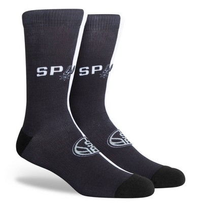 NBA San Antonio Spurs Split Crew Socks - L