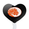 East Central University Secondary Logo Heart Love Cupcake Picks Toppers Decoration Set of 6 - 2 of 4