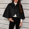Ladies' Short Cape Style Wool Imitating Coat - 3 of 4
