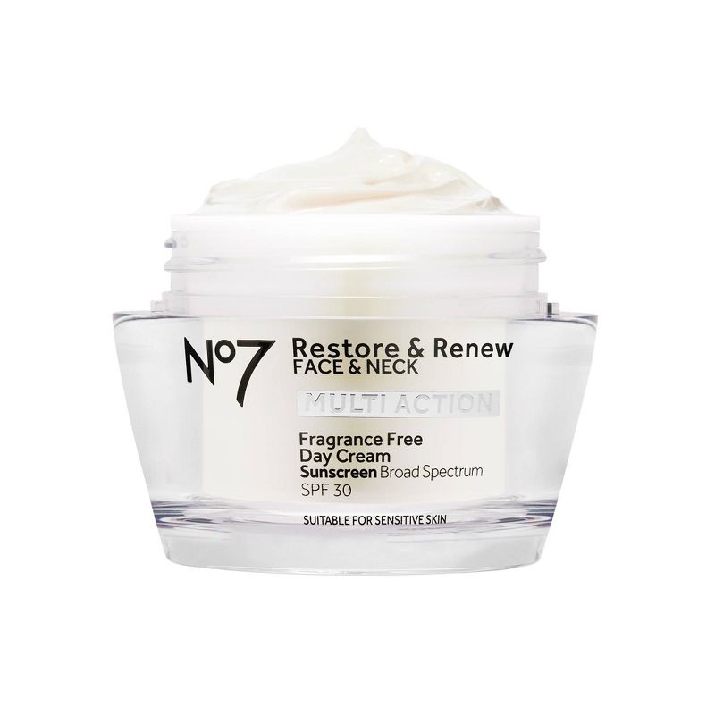 No7 Restore &#38; Renew Face &#38; Neck Multi Action Fragrance Free Day Cream with SPF 30 - 1.69 fl oz, 6 of 10
