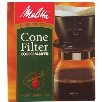 Melitta 6 cups Black Pour-Over Coffee Brewer