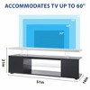 CAVINAS TV Stand LED Gaming Entertainment Center with Large Side Cabinet for 65 Inch TV - 2 of 4