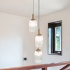 Bronze & Clear Glass Pendant Lamp – American Country-Retro Ceiling Light for Living Room, Bedroom or Reading Nook, 110–120V - 3 of 4