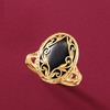Ross-Simons Black Onyx Scroll Ring in 14kt Yellow Gold - 4 of 4