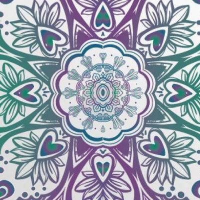 Mandala Heart Purple