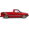 1982 Volkswagen MK1 Pickup Truck Custom Red Metallic with Stripes 1/18 Diecast Model Car by Solido - 4 of 4