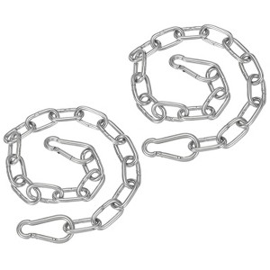 Unique Bargains Stainless Steel Outdoor Furniture Accessories Fitness Hammock Swing Chair Hanging Chains 2 Pcs - 1 of 4