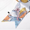 Anna-Kaci Women's Multicolor Floral Print Soft Silky Scarf with Soft Lightweight Fabric Versatile Square Neck and Hair Accessory - 4 of 4