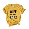 Simply Sage Market Wife Mom Boss Block Short Sleeve Tee - 3 of 4