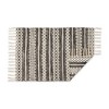 Design Imports Chenille Doodle Lines Rug - Black - 2 X 3 Ft - 2 of 4