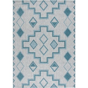 Courtyard CY8533 UV & Stain Resistant Non-Shedding Power Loomed Indoor/Outdoor Rugs - Safavieh - 1 of 4