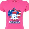 Women's - Disney - Minnie Flag Heart Fitted Graphic T-Shirt - 2 of 3