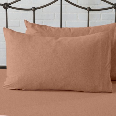 Terracotta Twin XL Jersey Knit Cotton Blend Sheet Set