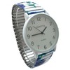 Olivia Pratt Big Dial Easy Reader Watch Abstract Elastic Stretch Band Wristwatch Women Watch - 2 of 3