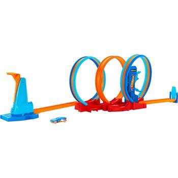 Hot Wheels Monster Truck T-Rex Volcano Arena Track Playset with