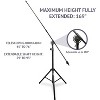 LyxPro Foldable Tripod Studio Mic Stand with Telescoping Boom Arm - 2 of 4