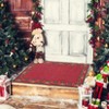 Christmas Area Rugs, Washable Non-Slip Christmas Bell Carpet, Soft Low Pile Foldable Stain Resistant for Bedroom, Home - 2 of 4