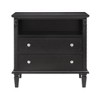 LIVAREEmlen 2-Drawer Farmhouse Nightstand with Charging Station with USB Ports and Outlets Fluted Pilasters Design with Solid Wood Legs - 2 of 4